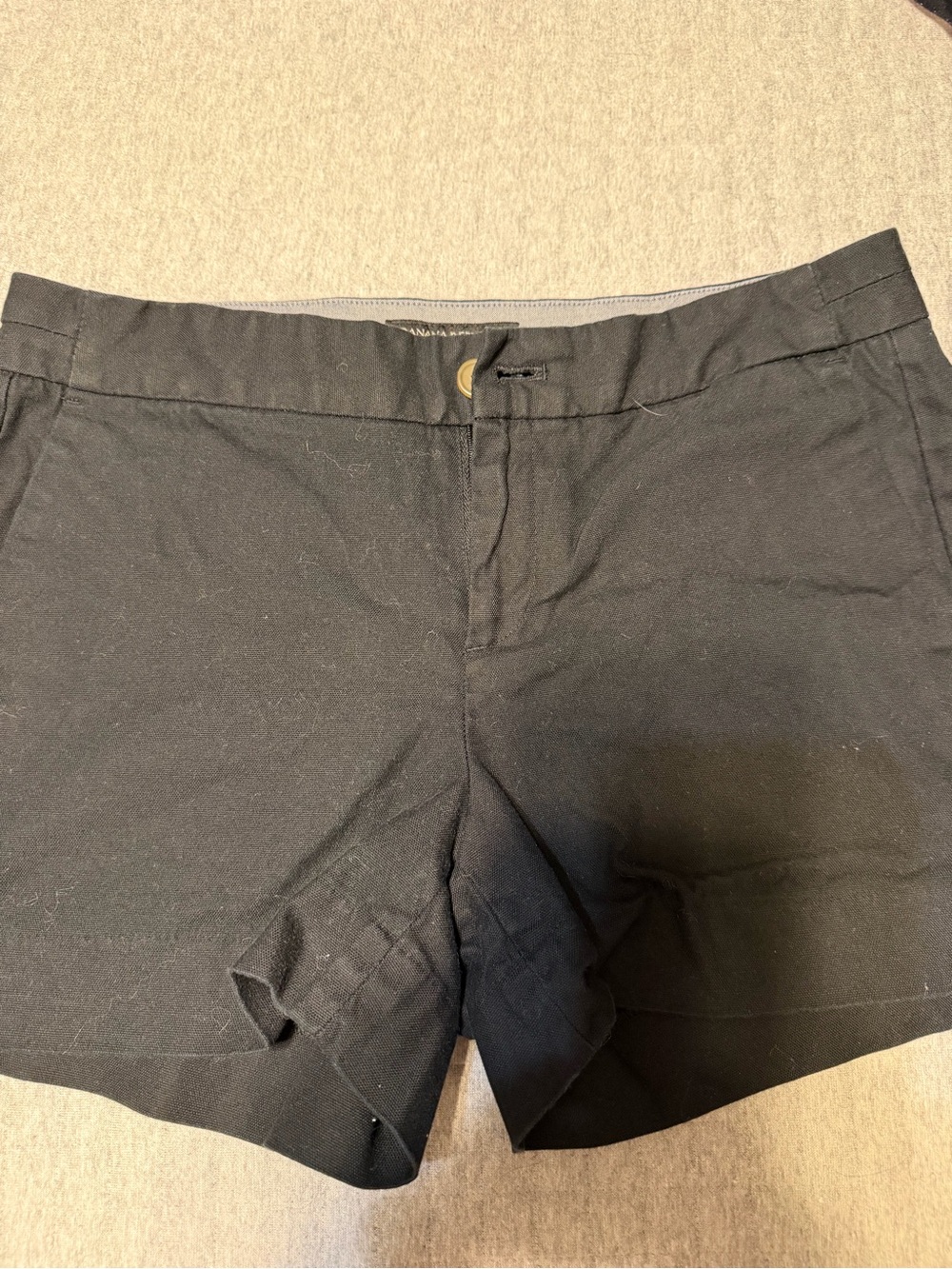 Banana Republic Black High-Waist Tailored Women's Shorts
